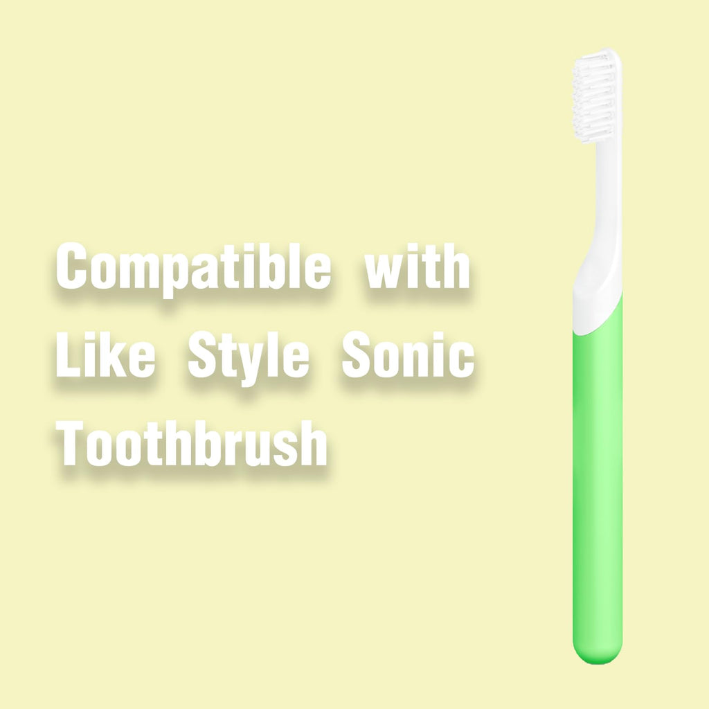 4-Pack White Toothbursh Replacement Head Compatible with Quip Styled Electric Brush Refill Brush Head Soft
