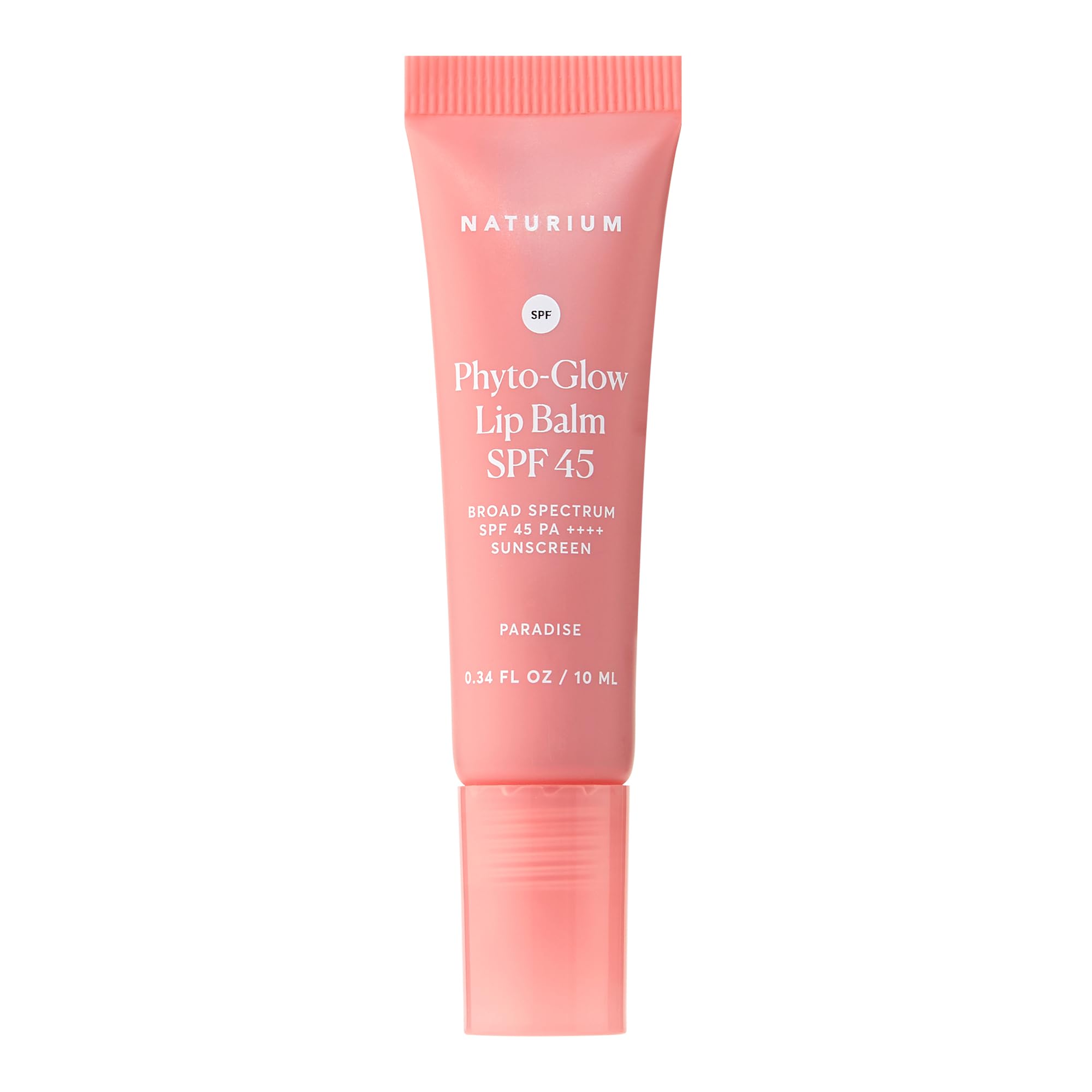 Naturium Phyto-Glow Lip Balm SPF 45 | Tinted Gloss with Broad Spectrum Sunscreen | 0.34 FL OZ / 10 mL, Paradise