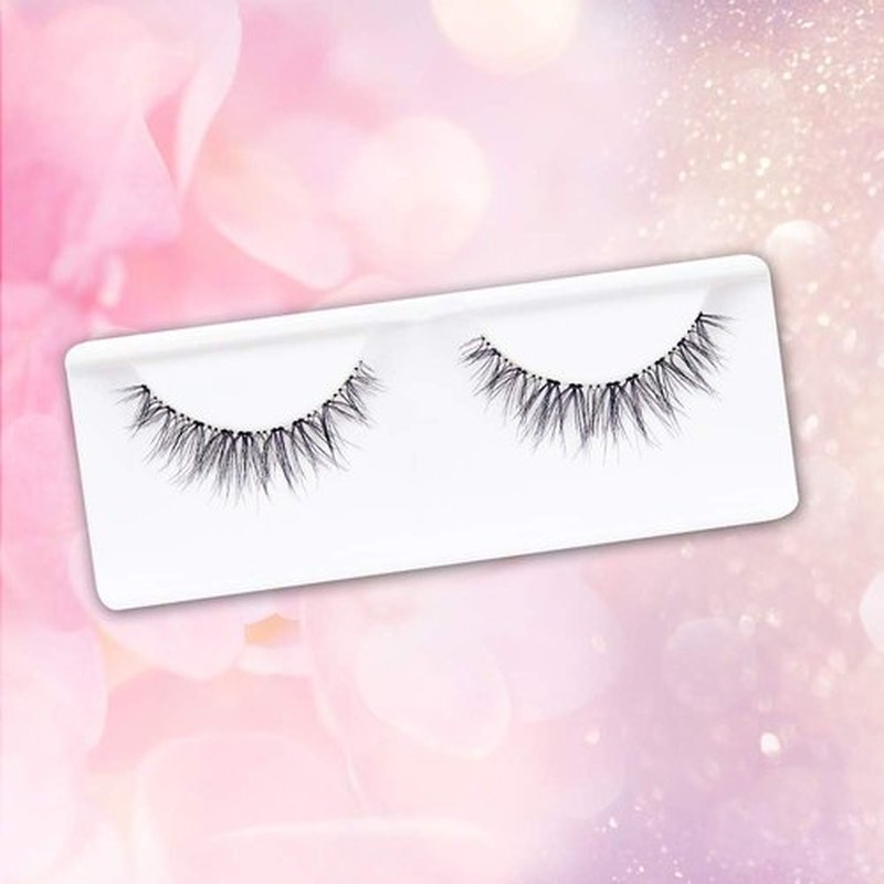 Andrea Curl Natural False Lashes Style 90 – Black, Lightweight, Natural Strip Lashes for Voluminous Curl, 4 Pack