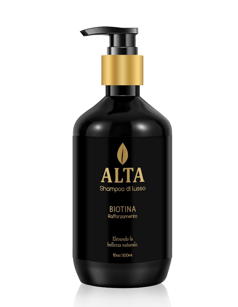 All Goods Alta Biotin + Caffeine Shampoo - DHT Blocker for Hair Loss & Thinning | 10oz Thickening Formula