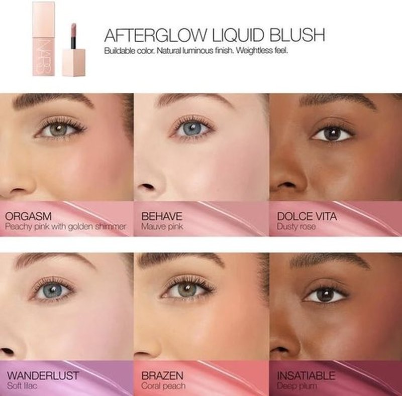Afterglow Liquid Blush - Brazen by NARS for Women - 0.23 oz Blush