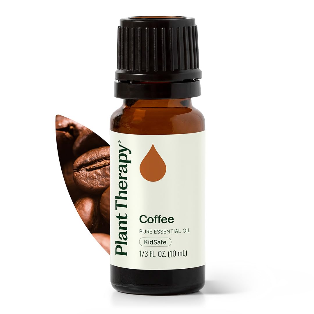 Plant Therapy Coffee Essential Oil 10 mL (1/3 oz), 100% Pure, Undiluted, Natural Aromatherapy, Rich, Cozy Aroma