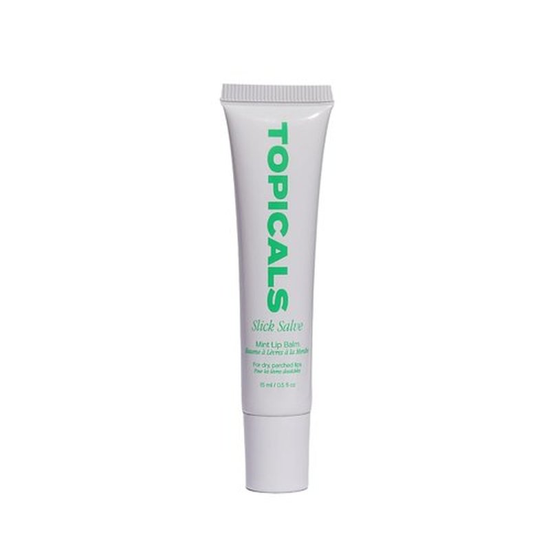 Topicals Slick Salve Mint Lip Balm - Soothes Discomfort & Strengthens Barrier | Vegan, Paraben-Free, 0.5 Fl Oz