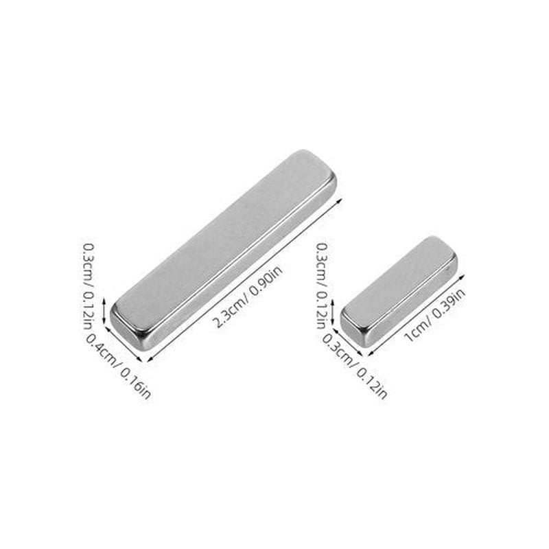 Ipetboom Mini Nail Cat Eye Magnets - 16 pcs Cat Eye Suite Strip for Magnetic Gel Polish - Tangram Magnets Nail Art Design Tools for Home Salon DIY Set Manicure Accessories