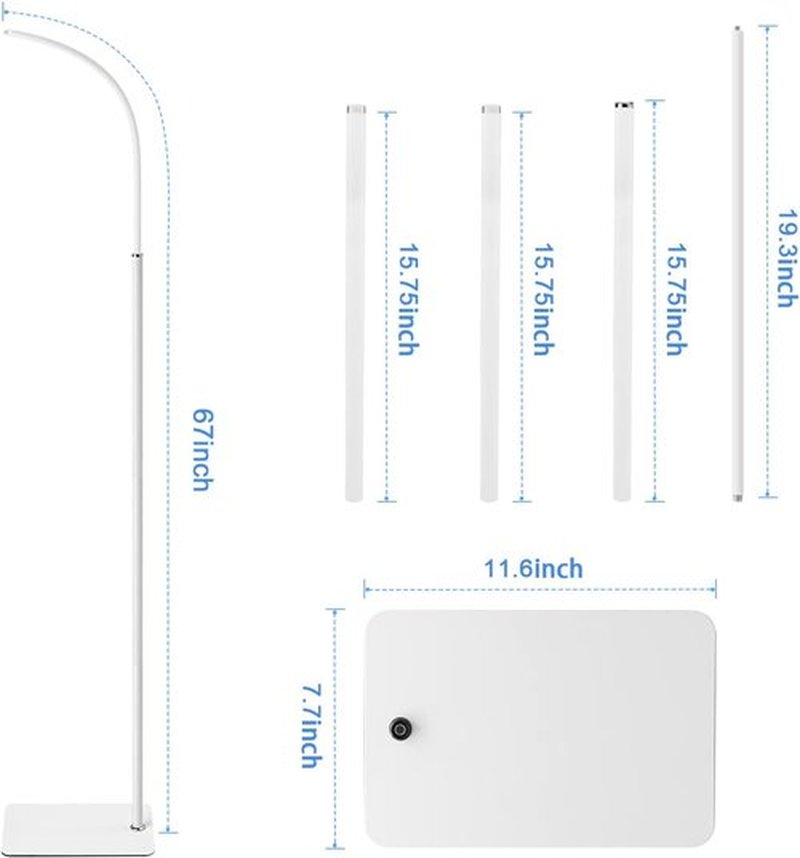 Infant Optics Adjustable Height Floor Stand Mount - Compatible with DXR-8 Pro & Nanit Pro | Versatile & Flexible Design