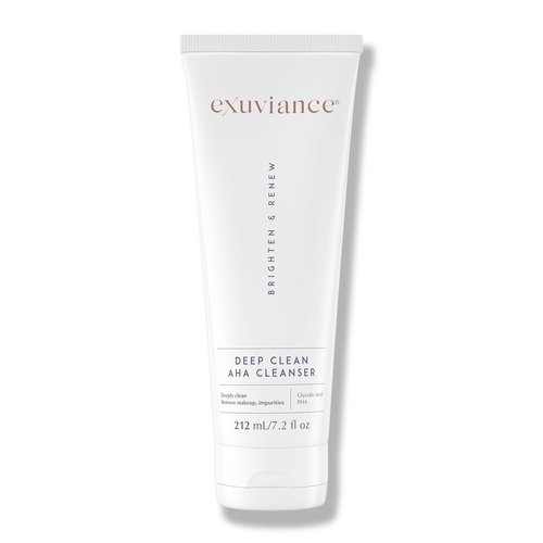 Exuviance Deep Clean AHA Foaming Face Cleanser - Soap-Free Makeup Remover with Glycolic Acid, 7.2 fl. oz.