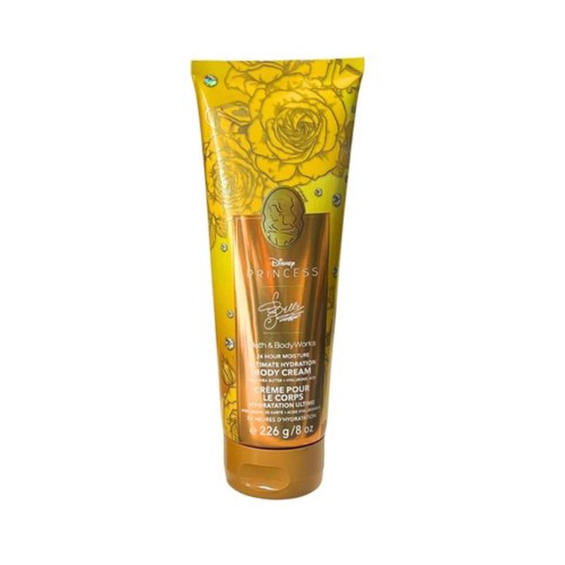 Bath & Body Works PRINCESS COLLECTION Fine Fragrance Mist & Ultimate Hydration Body Cream 2-piece Gift Set with a Bow for Holidays - Full Size – Limited Edition (Belle)