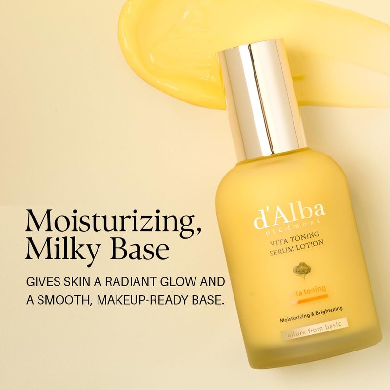White Truffle Moisturizing Serum Lotion, Milky Lotion, Lightweight, Deep Hydration, Face Moisturizer, Glass Skin (3.38 fl oz.)