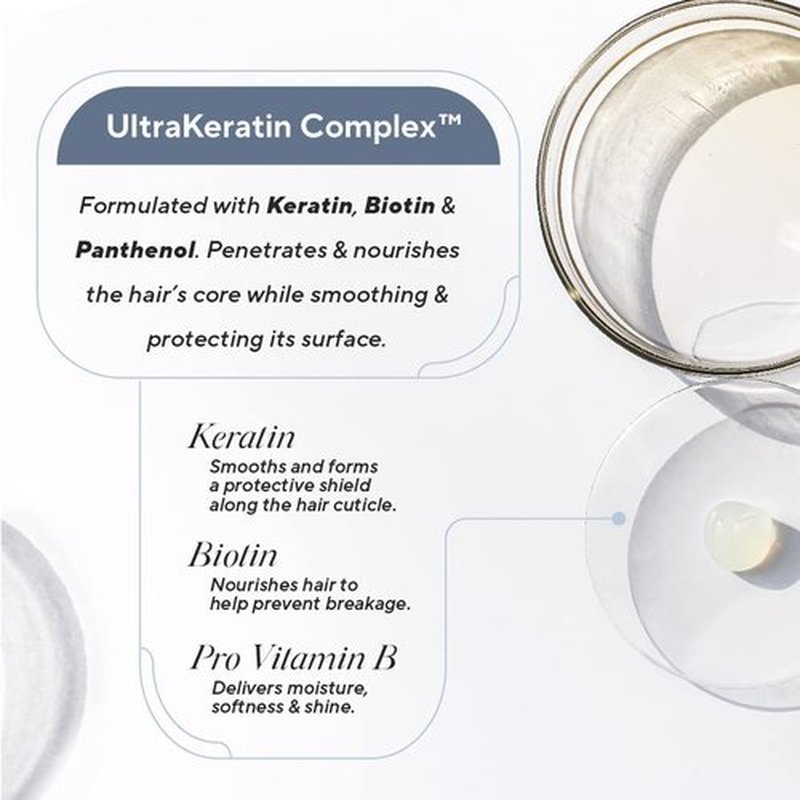 Infusion K Intense Repair Hair Mask with UltraKeratin Complex - Moisturizies & Nourishes | Strengthen & Repair Weak Dry Damaged Hair | Color Safe, Paraben, Sulfate, & Cruelty Free | USA Made (8 oz)