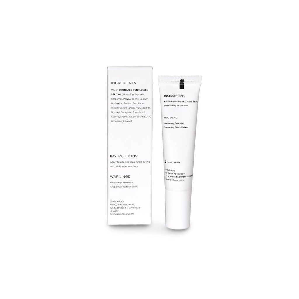 Ozone Apothecary Oral Gel Ozone Oil Infused Gel Dental Care Antibiotic-Free Multipurpose for Promoting Healthy Mouth