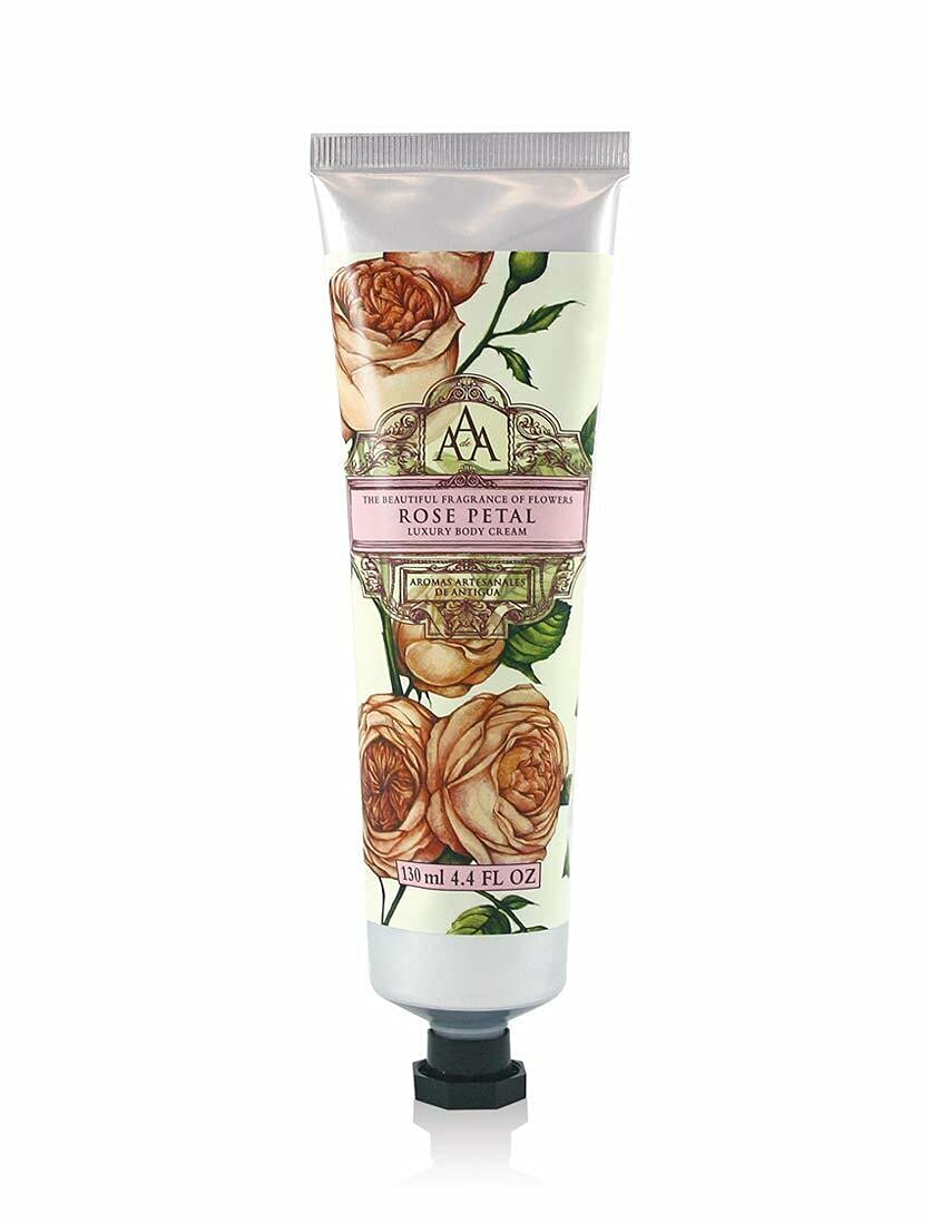 AAA by Somerset European Made Shea Butter Body Cream, Rose Petal, Rose, 4.39 Fl Oz