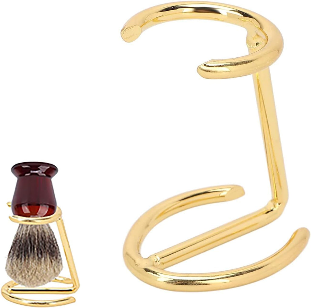 ZBJBinCH Shaving Brush Holder, Shaving Stand Shaving Razor and Brush Stand Christmas Men's Gift for Safety Razor Stand Place manual shaving foam brush Stainless Steel （Without Brush）