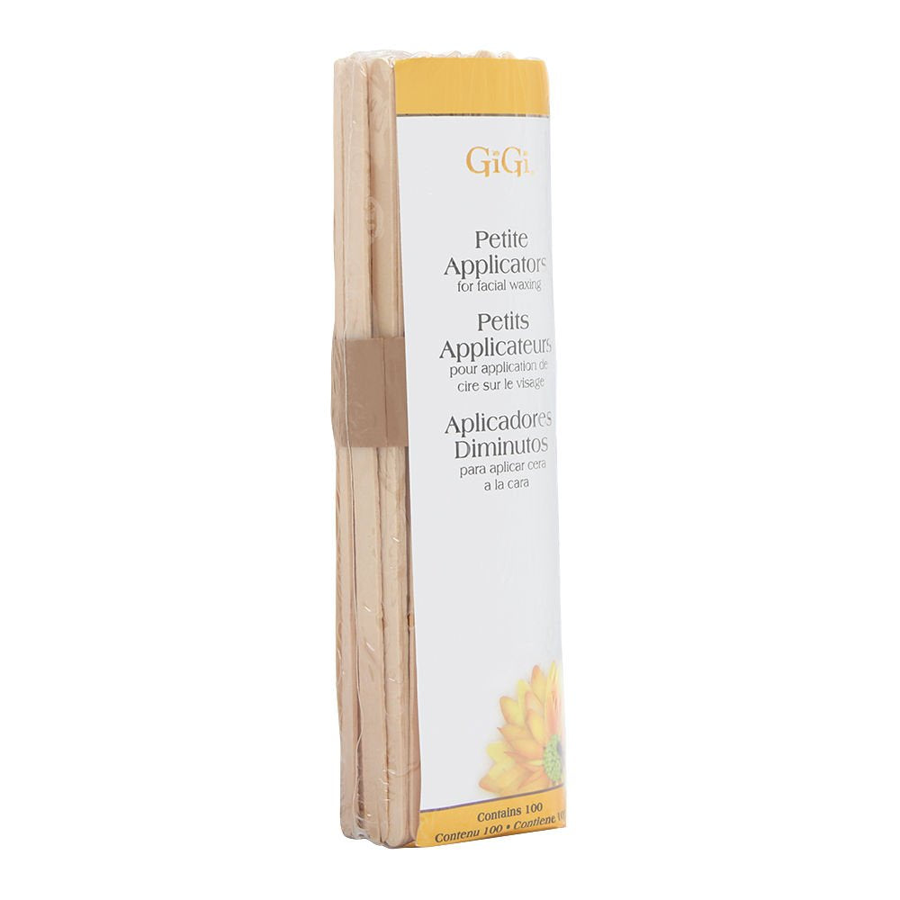GiGi Wax Sticks for Hair Removal – Petite, Wax Applicator Sticks, Wooden Waxing Stick for Eyebrow, Chin & Facial Waxing, 100 ct