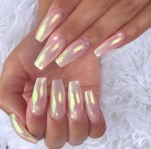 2 Boxes Pearl Chrome Nail Powder Glazed Gold White Pearl Chrome Nails Powder Holographic Ice Transparent Aurora Moonlight Manicure Pigment Metallic Mirror Effect For Nail Art Decorations