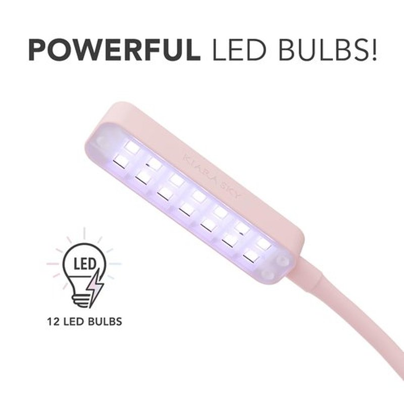 KIARA SKY UV Nail Lamp, LED Nail Lamp, Cordless & Rechargeable Nail Dryer Flash Cure UV Light for Gel Nail Polish - Beyond Pro, Pink