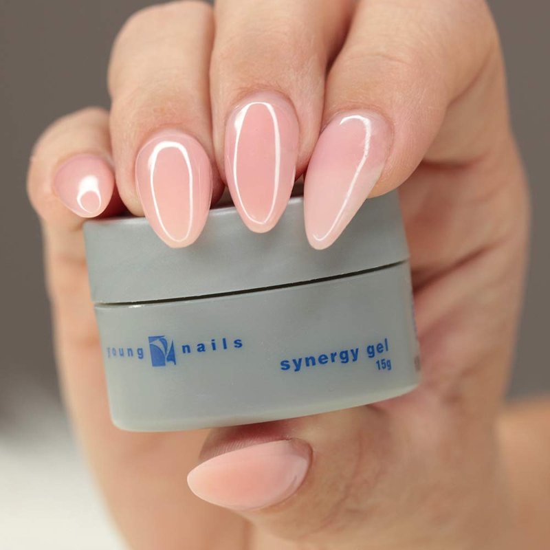Young Nails Synergy Gel - Foundation Builder Base Coat for Superior Adhesion & Strength, Clear 15g