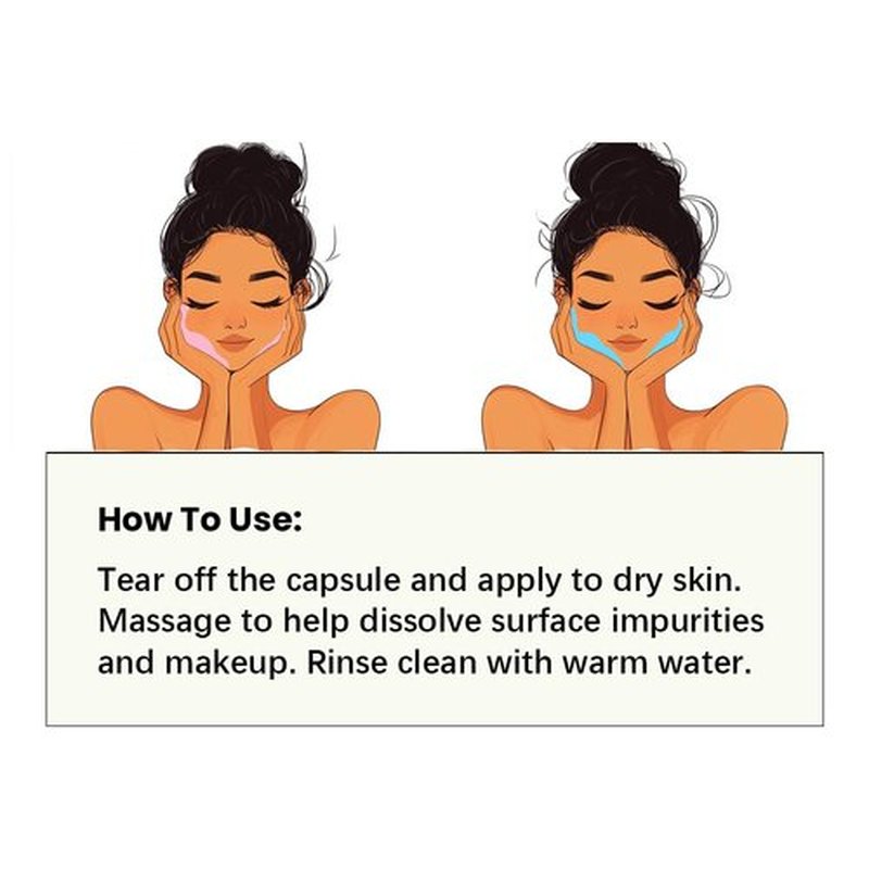 Cistto Natural Cleansing Oil Lightweight Balancing Makeup Remover with Jojoba & Rose Oil, Non-Comedogenic, Travel-Friendly 2ml x 40 Capsules for Oily Skin