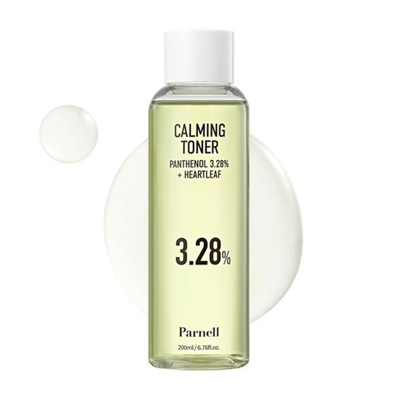 Parnell Panthenol 3.28% Heartleaf Calming Toner (6.76 Fl Oz / 200ml) | Korean Hydrating Toner with B5, Heartleaf & Centella | Ceramide & Hyaluronic Acid for Soothing Redness