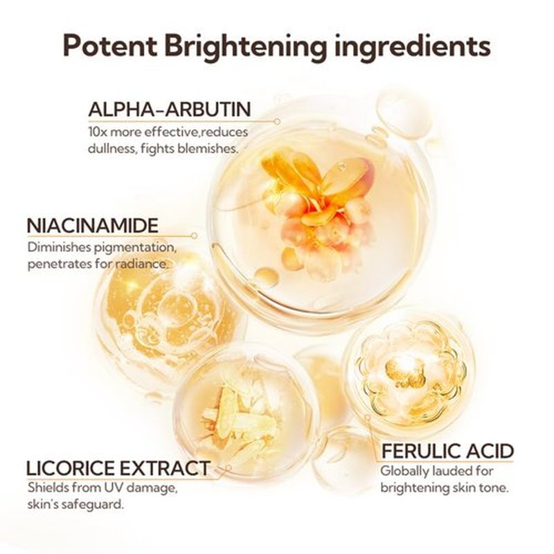 LANBENA Brightening Toner, Facial Toner with Vitamin C for Even Tone, Hydrating Toner for face, Alcohol Free, Boost Radiance, Calming Skin, Refreshing, Fragrance Free - Skincare for Face