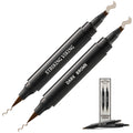 Striking Viking Beard Pencil Filler For Men - Dark Brown, 2 Pens Pack - Temporary Beard Dye - Waterproof Sweatproof Beard Filler for Men for Touchups & Gap Contouring - Enhances Facial Hair