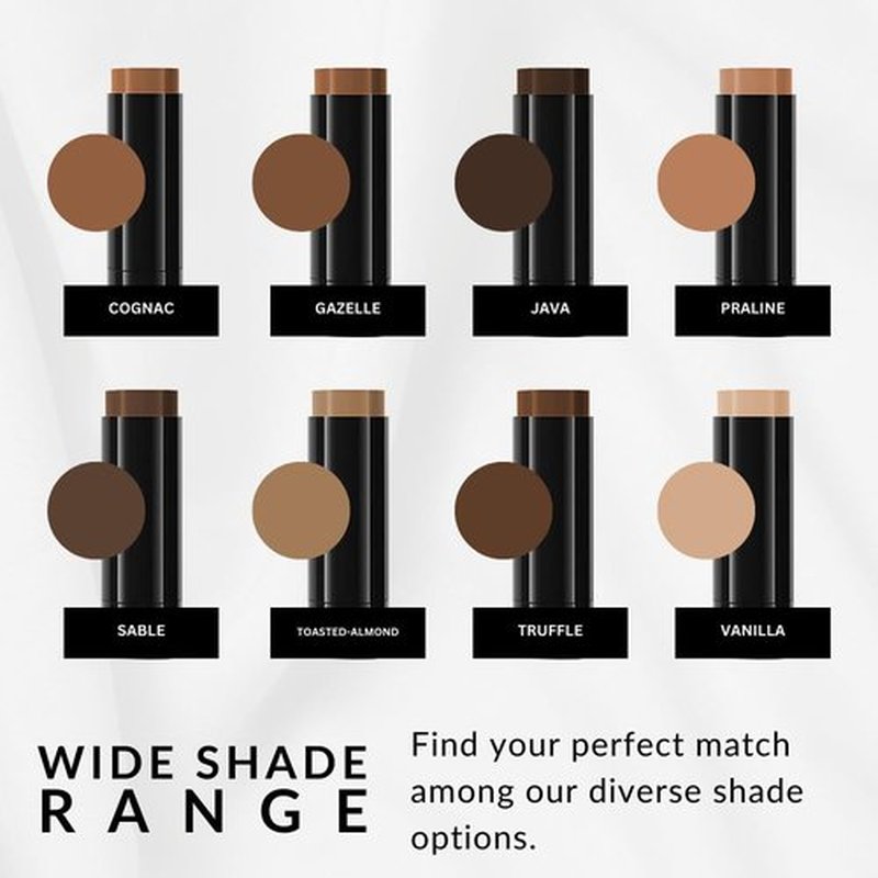 Flori Roberts Base Strokes Crème Foundation Stick - Full Coverage for Deeper Skin Tones | Long-Lasting Natural Finish