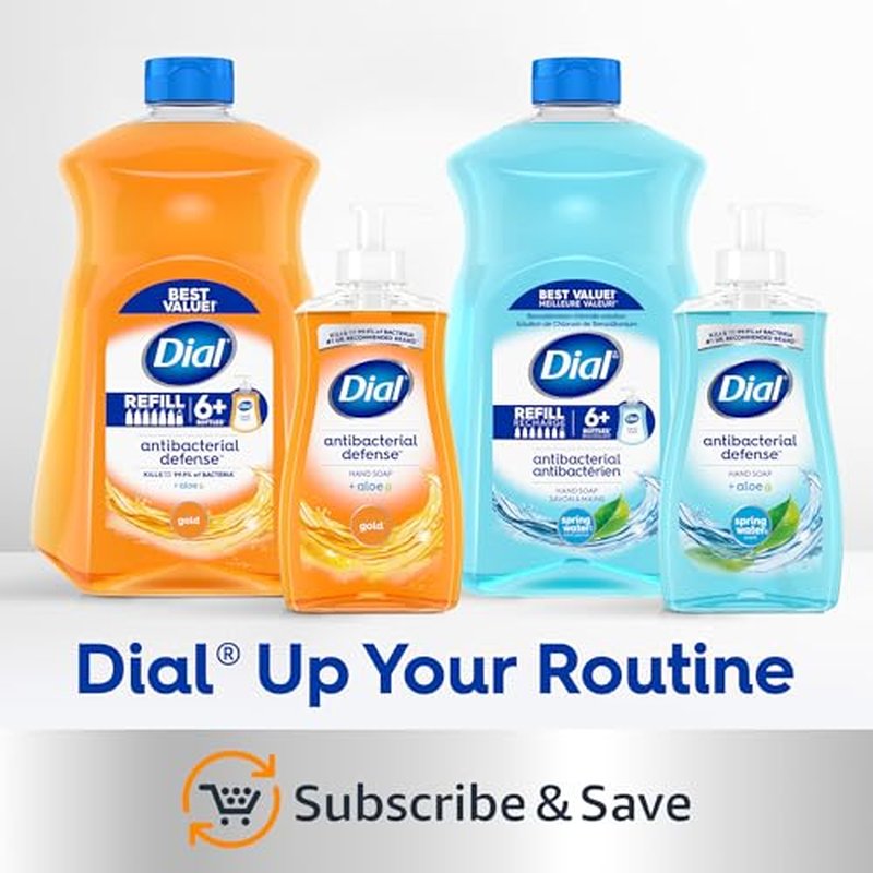 Dial Liquid Hand Soap, Vanilla Honey Scent, 52 Fl Oz Hand Soap Refill (Pack of 3), Dermatologist-Tested, Gentle Formula