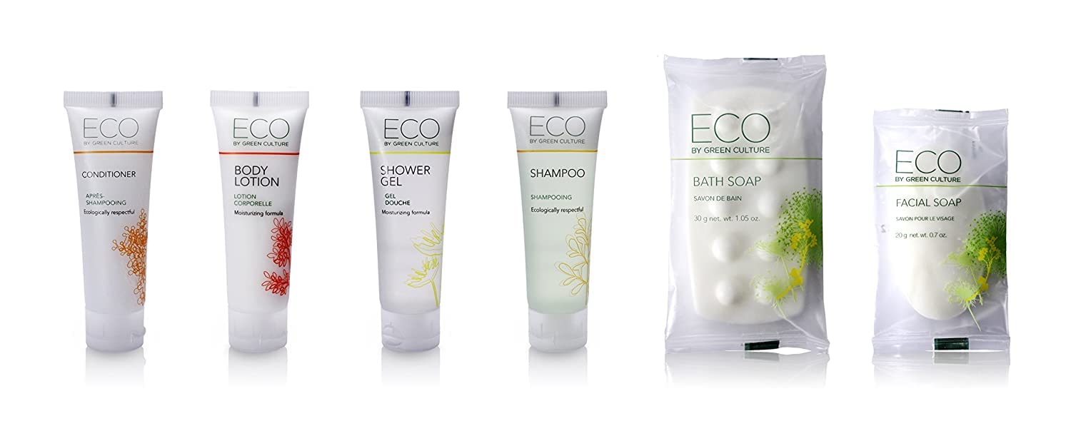 Eco by Green Culture Hotel Amenities Body Soap Bar, 1 oz (150 Pack)