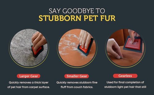 Skiennix Mini Pet Hair Lint Remover - Effective Dog & Cat Fur Detailer for Car & Furniture