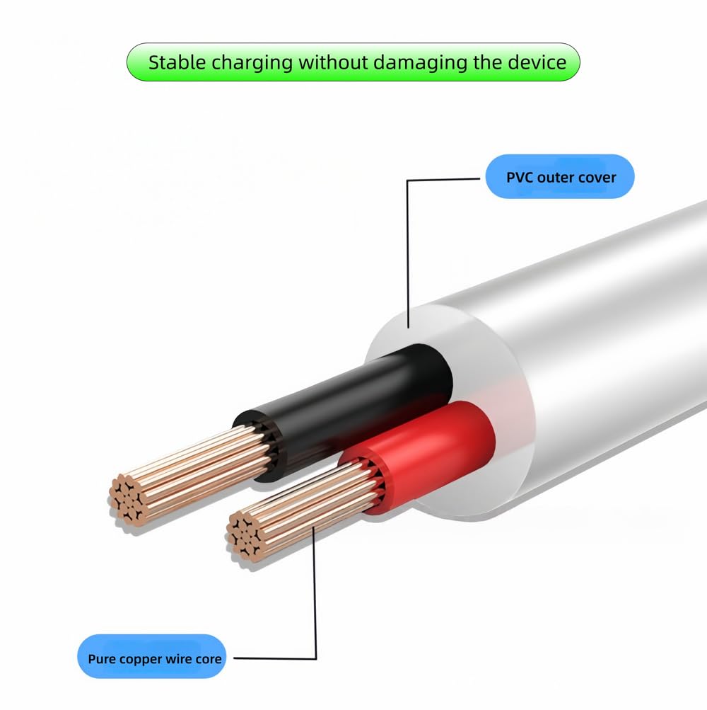 Xrlszeph 5V2A Charging Kit for Foreo Luna/Luna 2/Luna Mini/ISSA, DC 3.5mm Replacement