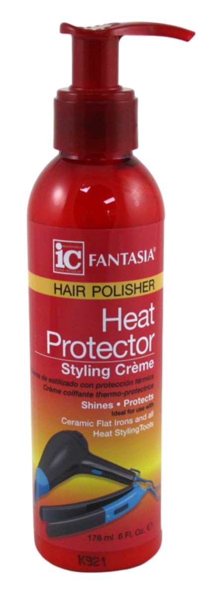 Fantasia Ic Heat Protector Styling Cream Polisher 6 Ounce (Pack of 3)