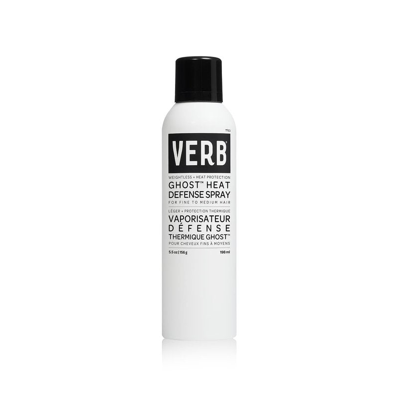 VERB Ghost Heat Defense Spray, 5.5 oz – Weightless Heat Protection + Shine – for Fine to Medium Hair – Vegan, Free of Harmful Sulfates