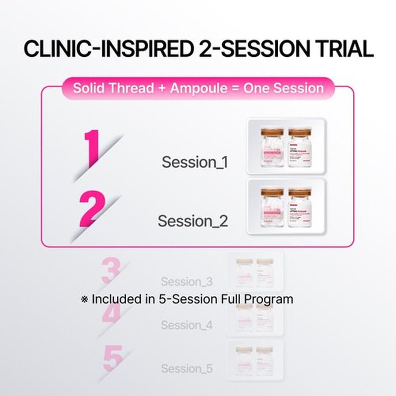 BEAUDIANI Sil Melt-In Hyaluronic Acid Serum & Ampoule Kit, 2 Session Intensive Hydration Program Korean Skincare Melt-In Hyaluronic Thread Serum