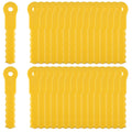 FourShow 30Pcs Replacement Blades Compatible with Weed Warrior Push-N-Load 3 Blade Trimmer Head and Pivotrim Hybrid 2-N-1 Head