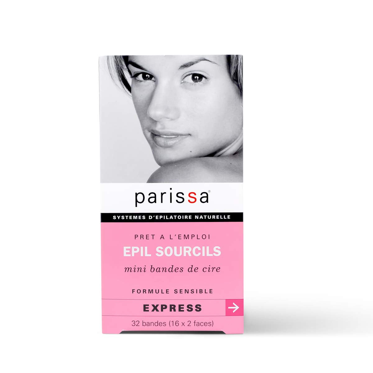 Parissa Eyebrow Shaper Wax Strip, 32 count, pink