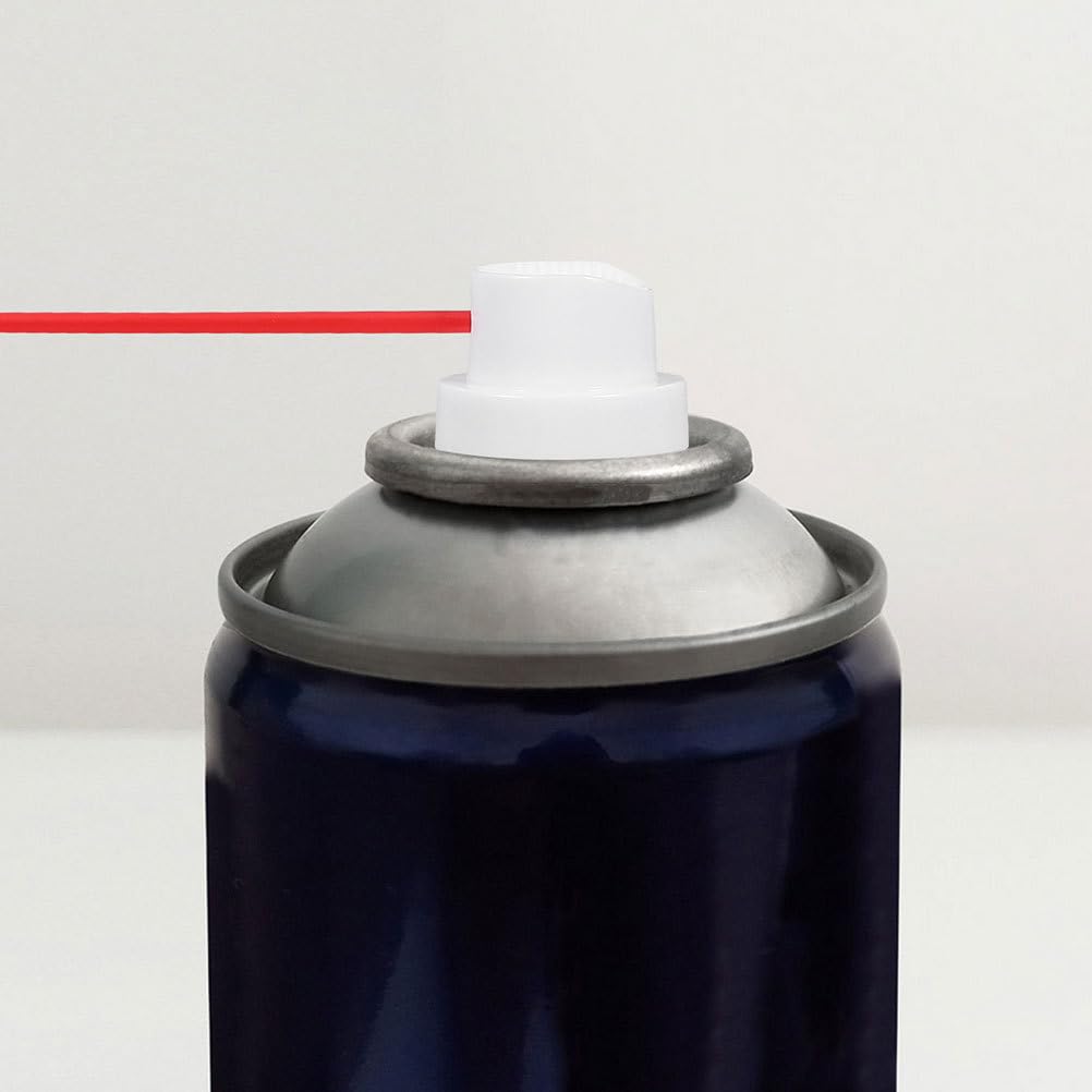 Angoily Spray can Nozzle Replacement Kit with 6 Flexible Extension Tubes for Precise Spray can Straw Application Compatible with Aerosol Valves for Oil Cleaner Maintenance and Fluid Dispensing
