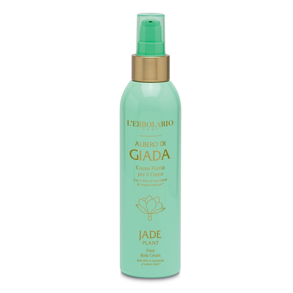 L’Erbolario Jade Plant Fluid Body Cream - Moisturizing Cream for Dry Skin - Jade Plant Extract - With Coconut, Shea Butter, and Vitamin E - 6.7 oz
