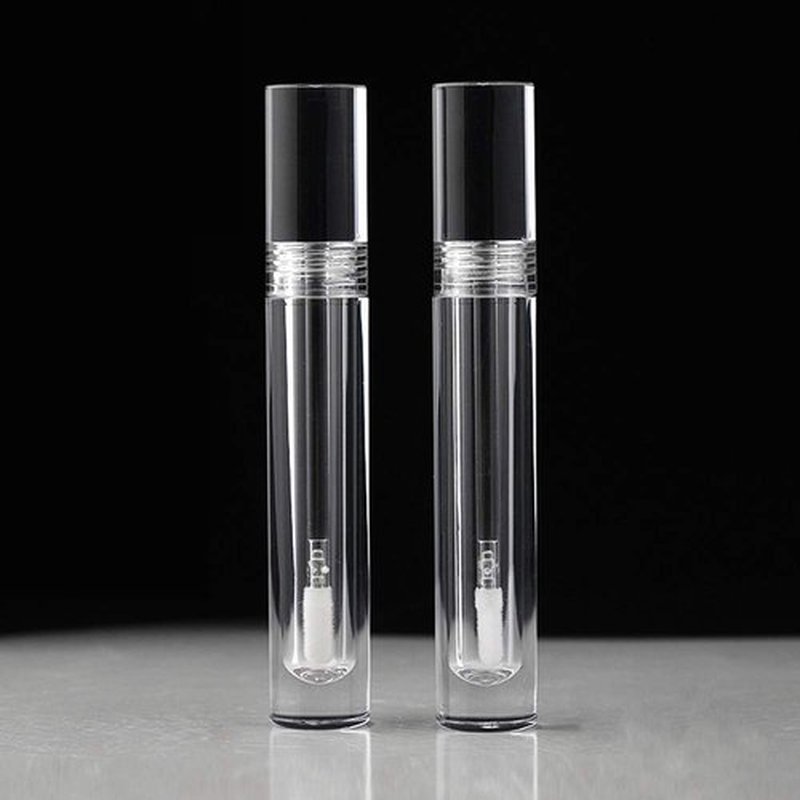 Snowso Lip Gloss Tubes with Wand Empty, 10 Pack 5ml Transparent Lip Gloss Containers, Clear Crystal Lip Gloss Tubes with Rubber Stoppers for DIY Lip Gloss