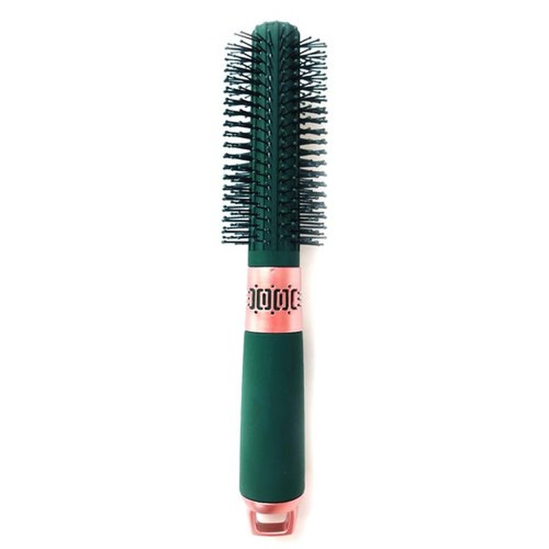Skiennix Detangler Hair Brush - Anti-Static Blow Drying Brush for All Hair Types | Green Nylon Bristles