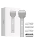 Laifen T1 Pro 1-Blade Electric Shaver, High-Speed 12,000 Cuts/Min, Long Hair Trimmer with 3 Guards, for Sparse Beard & Daily Styling, Wet & Dry, IPX7 Waterproof (Aluminum Alloy)