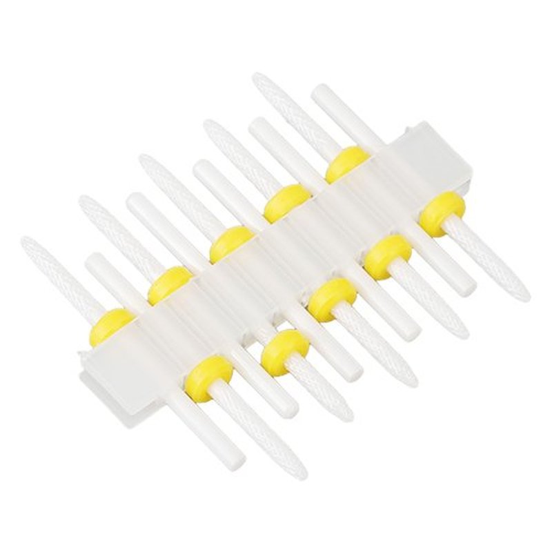 Sonew 10pcs Ceramic Nail Drill Bit Set, Gel Polish Cuticle Remover Bits, Nail Polishing Heads, Polish Removal Drill Bit, for Nail Artist Novice,