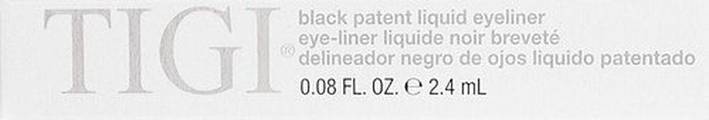 TIGI Cosmetics Black Patent Liquid Eyeliner - Long-Lasting, Smudge-Proof Formula | 0.08 Fl Oz