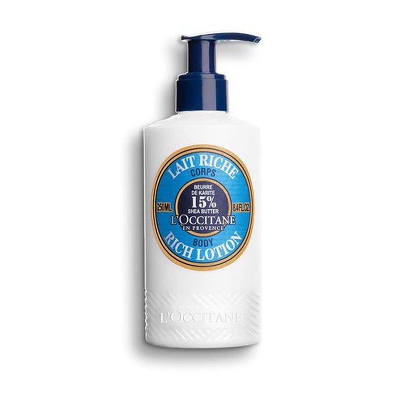 L'OCCITANE Shea Butter Body Rich Lotion - Moisturizes & Nourishes Dry Skin | Lightweight, Vegan Hydration