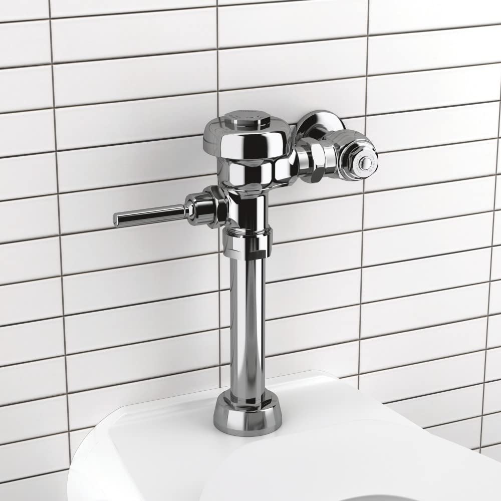 Sloan Regal 111 Exposed Manual Water Closet Flushometer, 1.28 GPF Manual Flush Valve - Single Flush, Fixture Connection Top Spud, Diaphragm Valve, Polished Chrome Finish, 3080050