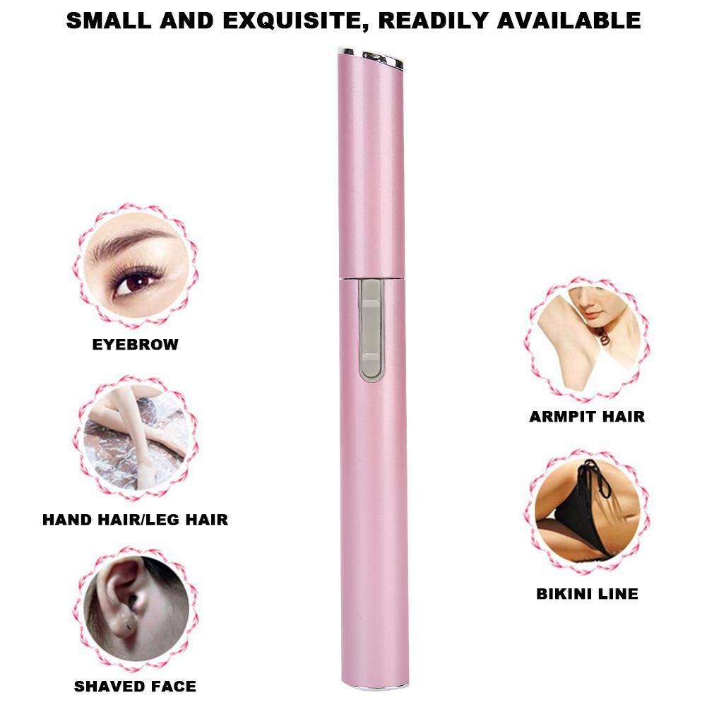Electric Lady Shaver, Mini Womens Eyebrow Face Hair Trimmer, Hair Removal Tool with Disassembled Washed Cutting Head/ Design, for Face Body Arms Legs Underarms
