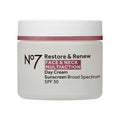 No7 Restore & Renew Multi-Action Face & Neck Cream - Anti-Aging Moisturizer with SPF 30 - Hydrates & Firms Crepey Skin - Enriched with Hyaluronic Acid, Peptides & Ceramides (1.69 Oz)