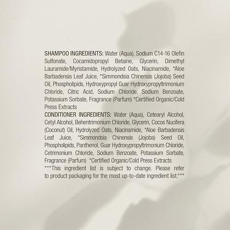 Raw Sugar The Scalp Restore Hair Care Bundle, Shampoo and Conditioner Set with Jojoba, Aloe and Niacinamide, Formulated without SLS/SLES or Parabens