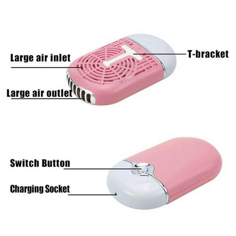 Elctric Mini Eyelash Dryer Fan with Hanging Rope - Multi-Function USB Lash Fan Blower Quickly Drying Eyelash Dryer Fan Drying Machine Handheld Fan for Eyelash Extension -