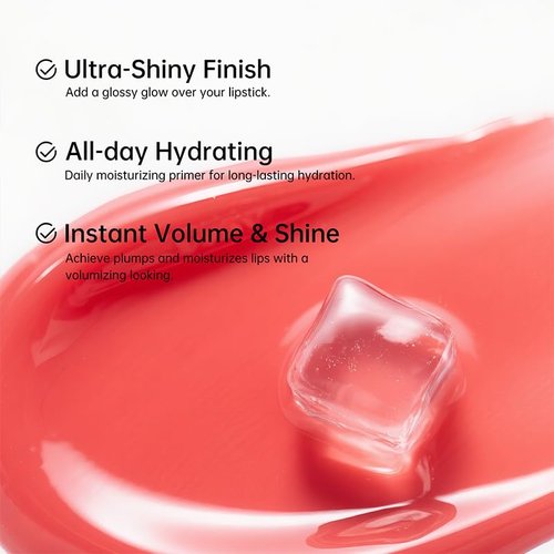 Catkin Lip Plumper Gloss - Tinted Lip Serum with Hyaluronic Acid & Jojoba Oil | Non-Sticky Hydrating Formula, 0.12 Fl Oz (2pcs)