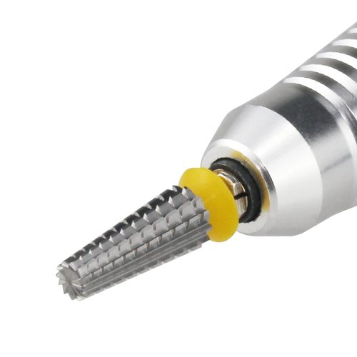 C & I Nail Drill Bit 4 in 1 Super Cut E-File, Multi-Function Plus Upgrade File-Teeth, Slim Barrel & Straight Cut, for Manicure Drill Machine, Help Nail Tech to Remove Nail Works (Double Coarse-XXC)