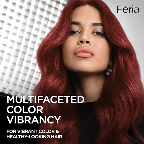 L’Oreal Paris Feria Multi-Faceted Shimmering Permanent Hair Color, High Intensity Hair Dye for 3X Highlights, 10 Jet Black (Blackest Black), 1 Hair Dye Kit